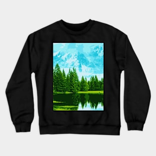 Swiss Forest - Landscape Crewneck Sweatshirt